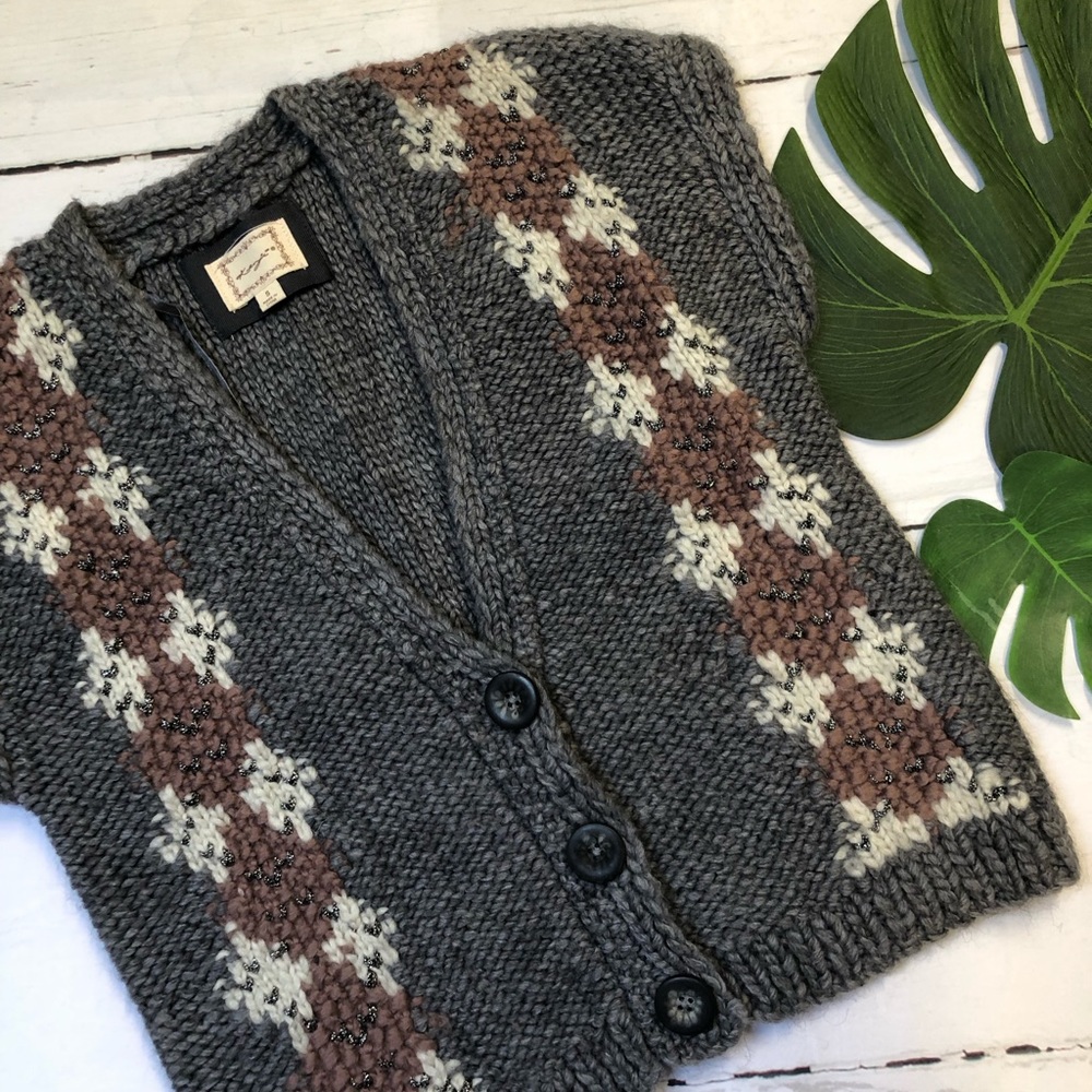 KENJI women’s WOOL Blend Sweater Vest SMALL